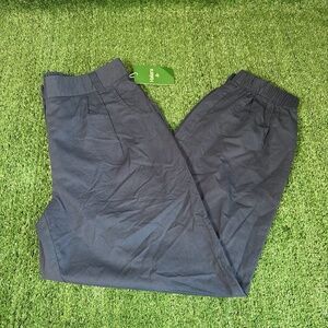 NWT Halara Mid Rise Zipper Pocket Casual Cotton Jogger Pants Women Size Med Tall